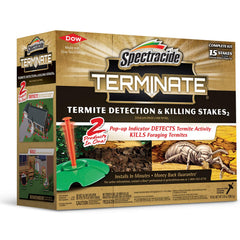 Spectracide Terminate stake with pop-up indicator detects termite activity near home