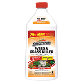 Spectracide weed killer bottle pour for precise spot treatment on patios.