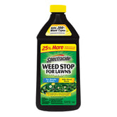 Spectracide Weed Stop for Lawns concentrate bottle ready for targeted weed control.
