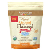 Spectrum Essentials Organic Ground Flaxseed bag with nutty aroma for smoothies.
