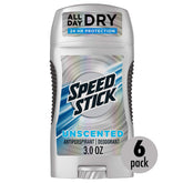 Speed Stick Power unscented stick cap for easy, mess-free application.