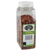 Spice Classics Crushed Red Pepper bottle in pantry for bulk professional use.
