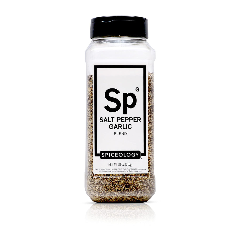 Spiceology SPG seasoning jar, versatile all-purpose rub for beef, pork, poultry and vegetables.