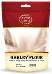 Spicy World Barley Flour bag ready for baking and pastries.