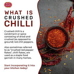Spicy World crushed red pepper flakes on pizza scene demonstrating versatile heat