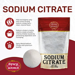 Spicy World sodium citrate pH buffer for precise spherification in gastronomy