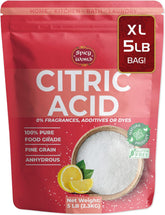 Spicy World pure citric acid 5lb bulk bag for baking and cleaning
