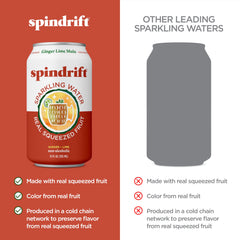 Spindrift Ginger Lime Mule can chilled for instant refreshment