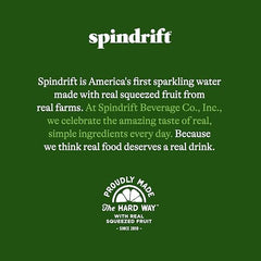 Spindrift Mocktail glass pour reveals fizzy, fruit-forward sip.
