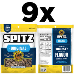 Spitz Sunflower Seeds Salted bag showcasing double-sorted quality for consistent crunch.