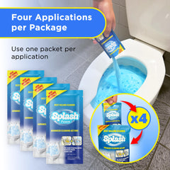 Splash Foam releases a fresh scent after each use.