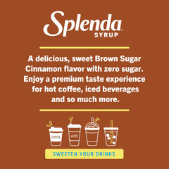 Splenda Brown Sugar Cinnamon syrup in a latte for cafe-style flavor.