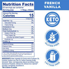 Close-up of velvety SPLENDA French Vanilla creamer texture enhancing coffee.
