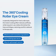 SPODARE eye cream reduces puffiness and eye bags via cooling massage.