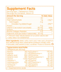 SpoiledChild liquid collagen mango glass serving suggests simple daily dose in a glass.