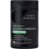Sports Research Ashwagandha bottle front view supports daily calm and routine.
