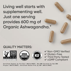 Sports Research Ashwagandha KSM-66 full-spectrum extract indicates mood and sleep support.