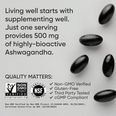 Sports Research Ashwagandha Softgels close-up highlighting softgel texture for easy swallowing