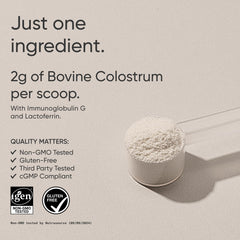 Sports Research Bovine Colostrum Powder pour into water for a quick blend.