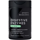 Sports Research Digestive Enzymes bottle showing plant-based digestion support