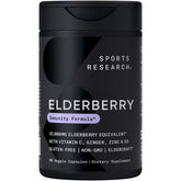 Sports Research Elderberry bottle with 60 veggie capsules for daily immune support