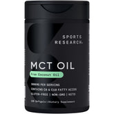 Sports Research MCT Oil Capsules bottle for convenient daily energy