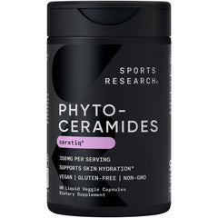 Sports Research Phytoceramides bottle supports daily skin hydration.