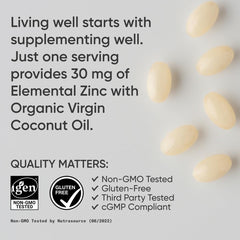 Sports Research zinc label shot emphasizes quality and USA manufacturing