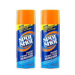 Spot Shot stain remover spray on carpet in action lifting a stain