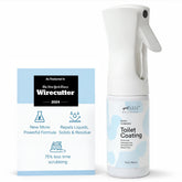 SpotLESS Materials toilet coating bottle for easy spray application and water-repellent barrier.