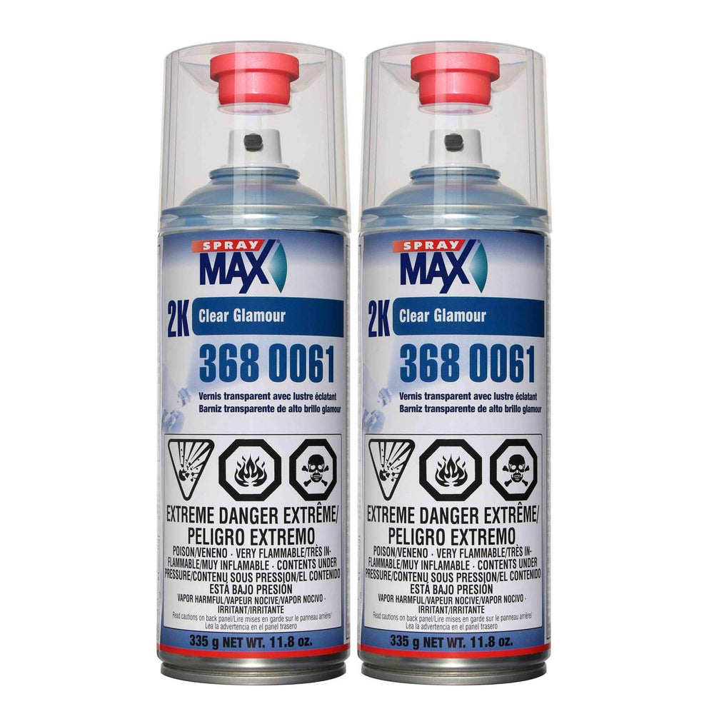SprayMax USC 2K High Gloss Clearcoat aerosol for auto refinishing with durable protection.