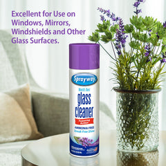 Sprayway Glass Cleaner fingerprint removal on glass surface