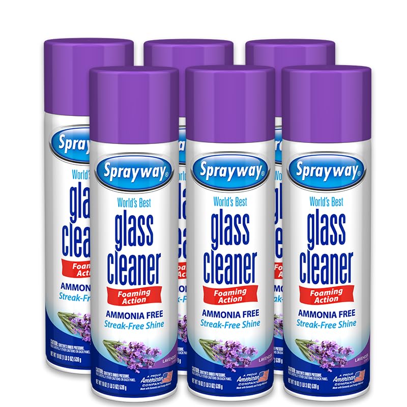 Sprayway Glass Cleaner lavender bottle for streak-free shine