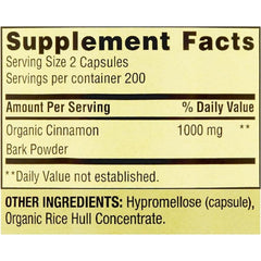 Spring Valley Cinnamon tablets close-up showing vegetarian capsules for daily use.