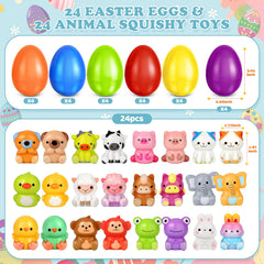 SpringFlower animal squishy toys close-up showing soft textures and bright colors