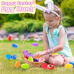 SpringFlower Easter egg empty with bracelet—fun hidden prizes for kids