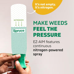 Spruce EZ-AIM weed control for driveways and patios with clean edges.