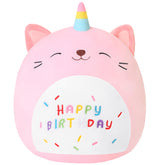 SQEQE Unicorn Cat Plush full view, cozy decor for kids' rooms