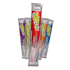 Sqwincher Sqweeze lemon-lime electrolyte freezer pop for outdoor hydration.