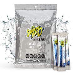 Sqwincher Zero Qwik Stik packaging showing convenient on-the-go hydration