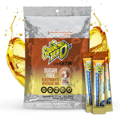 Sqwincher Zero Qwik Stik Lemonade Tea packet for zero sugar hydration on the go