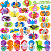 SQZUWIT Easter eggs 200pcs filled with toys inside for playful party fillers