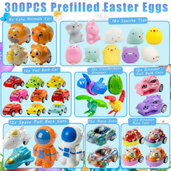 SQZUWIT eggs reveal 23 toy varieties, boosting excitement during egg hunts.