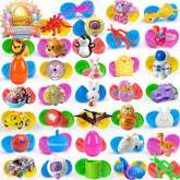 SQZUWIT Easter eggs with pre-filled toys inside, ideal for quick party setup.