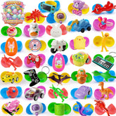 SQZUWIT prefilled Easter eggs box with varied toys for kids during Easter hunts.