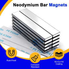 SRENMSMT neodymium magnet size 60x10x3 mm for precise DIY projects.