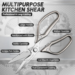 SSGP kitchen shears cut vegetables quickly for weeknight meals