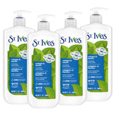 St. Ives Renewing Hand & Body Lotion bottle with pump for daily hydration.