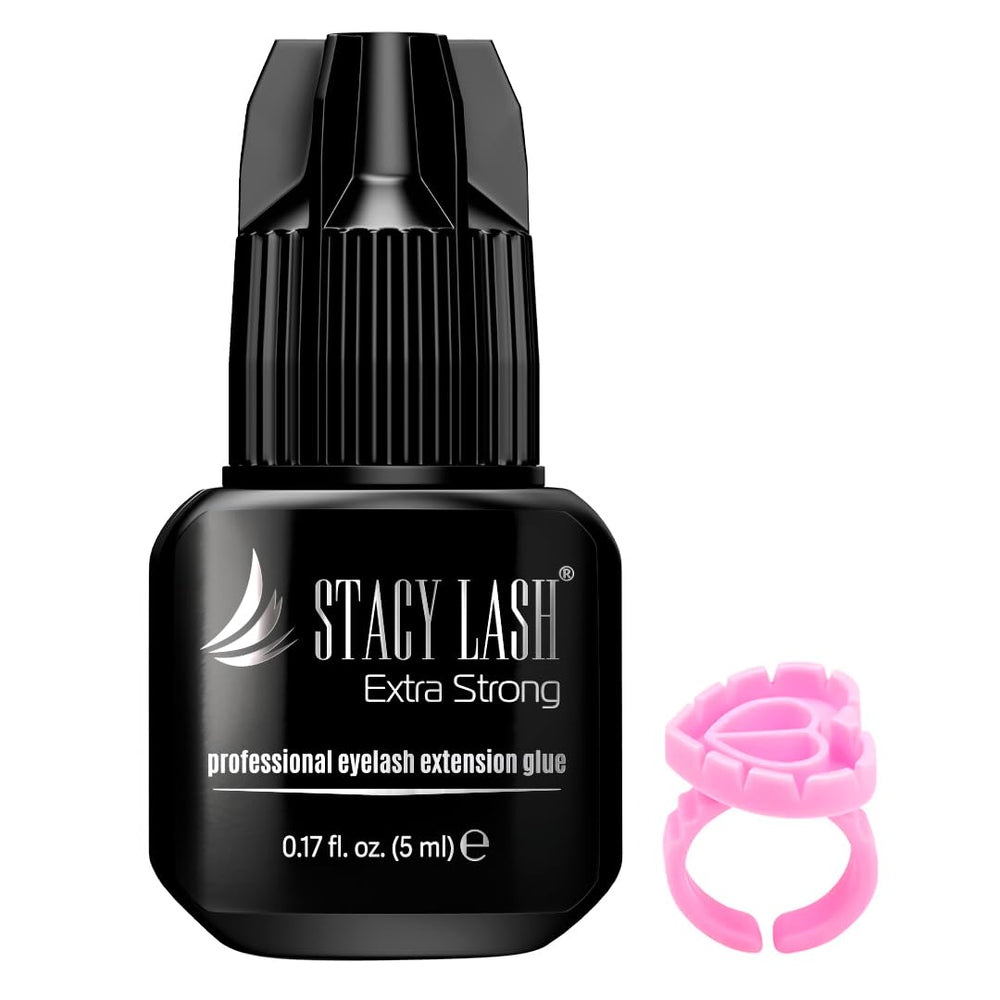 Stacy Lash Extra Strong Glue sealed packaging preserves freshness for salon use.
