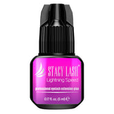 STACY LASH Lightning Speed Glue bottle close-up for fast lash extensions